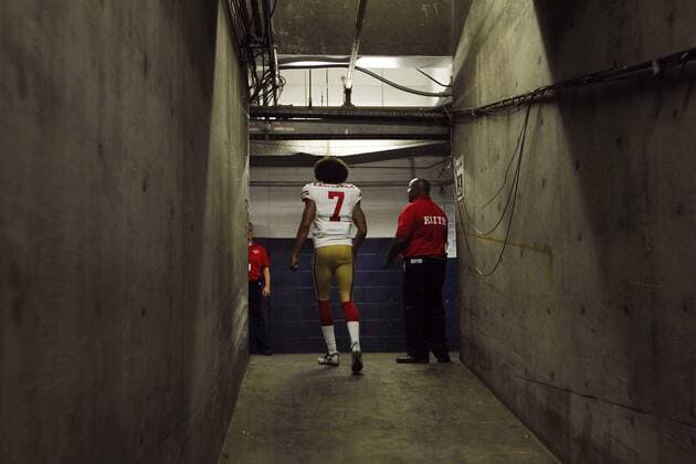 September 1, 2016 - San Diego, CA, USA - SAN DIEGO, CA - SEPTEMBER 1, 2016 - San Francisco 49ers quarterback Colin Kaepernick walks up the tunnel after a game against the San Diego Chargers. San Francisco 49ers quarterback Colin Kaepernick walks up the tunnel after a game against the San Diego Chargers. - ZUMAs44_