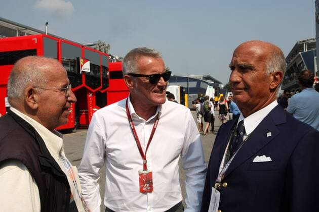 Italian Grand Prix, Monza 01 - 04 September 2016 02.09.2016 - Free Practice 1, (C-R) Marcello Lotti (ITA) CEO WSC and Dr. Angelo Sticchi Damiani (ITA) Aci Csai President 