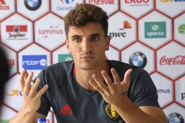 Fußball - PK Nationalteam Belgien Thomas Meunier defender of Belgium FOOTBALL : Belgique - Conference de presse - Bruxelles - 02 09 2016 Photonews Panoramic  665795173