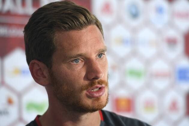 Fußball - PK Nationalteam Belgien Jan Vertonghen defender of Belgium FOOTBALL : Belgique - Conference de presse - Bruxelles - 02 09 2016 Photonews Panoramic  665795173