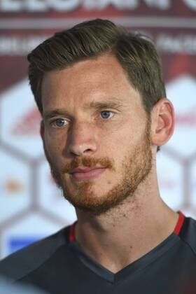 Fußball - PK Nationalteam Belgien Jan Vertonghen defender of Belgium FOOTBALL : Belgique - Conference de presse - Bruxelles - 02 09 2016 Photonews Panoramic  665795173