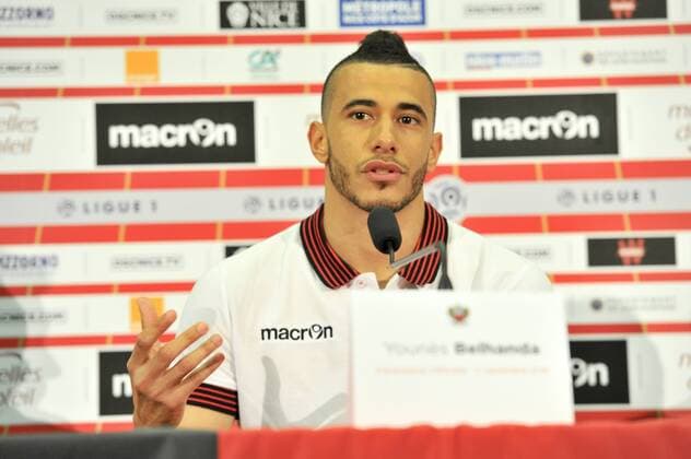 Younes Belhanda (ogcnice) - Fussball Frankreich, Ligue 1, Pressetermin Neuzugang OGC Nice - 02 09 2016 NorbertScanella Panoramic 