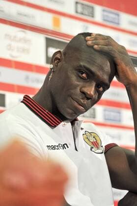 Mario Balotelli (ogcnice) - Fussball Frankreich, Ligue 1, Pressetermin OGC Nice - 02 09 2016 NorbertScanella Panoramic 