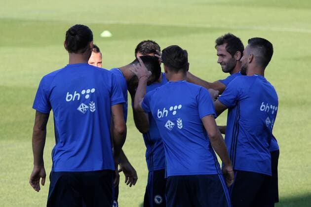 FIFA World Cup WM Weltmeisterschaft Fussball Qualifiers - group H - Bosnia and Herzegovina training 02.09.2016., Zenica, Bosnia and Herzegovina - Training of football nationa team of Bosnia and Herzegovina at the training center of NS FS BiH. national team Nationalteam of Bosnia will spend here another four days, followed by the first qualifying match for the FIFA World cup against Estonia.  ArminxDurgut HaloPix PIXSELL