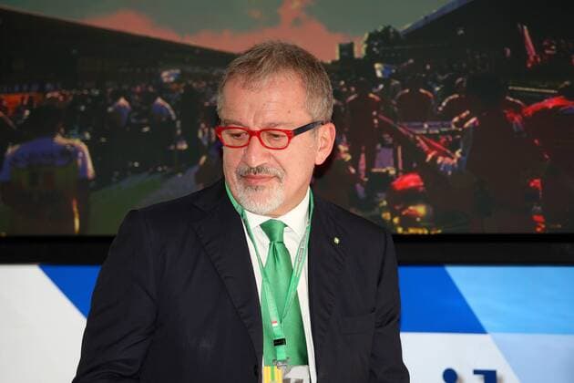 Italian Grand Prix, Monza 01 - 04 September 2016 - Aci finalize Monza agreement with FOM, President and CEO of FOM, Roberto Maroni (ITA) Lombardia Region President 