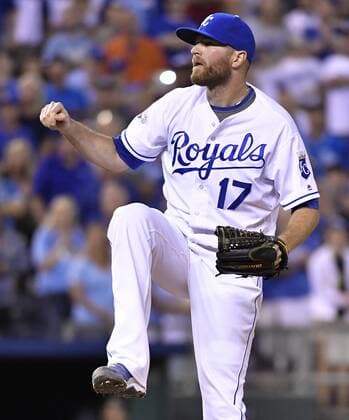 September 3, 2016 - Kansas City, MO, USA - Kansas City Royals relief pitcher Wade Davis closes out the ninth inning of a 5-2 win against the Detroit Tigers on Saturday, Sept. 3, 2016, at Kauffman Stadium in Kansas City, Mo. Detroit at Kansas City - ZUMAm67_