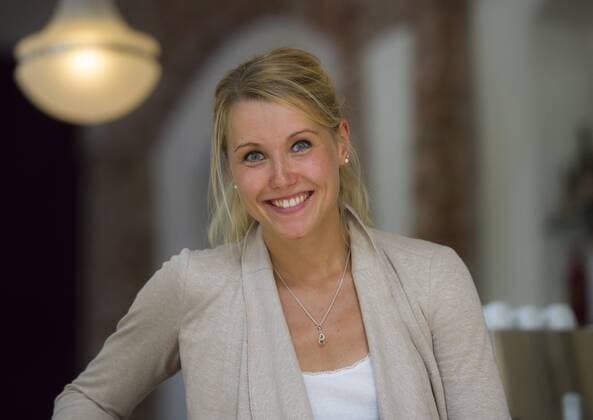 DSC Volleyballerin Mareen Apitz, aufgenommen am Freitag (13.05.2016) im Restaurant Elements in Dresden. RM001