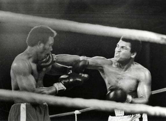 Boxing match between George Foreman and Muhammad Ali, Congo x02335x 