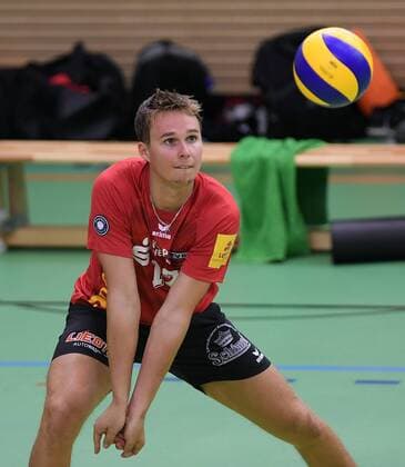 Volleyball 1. Bundesliga Saison 2016 2017 Testspiel TV Rottenburg - SV Fellbach 07.09.2016 Phillip Trenkler (TV Rottenburg) 