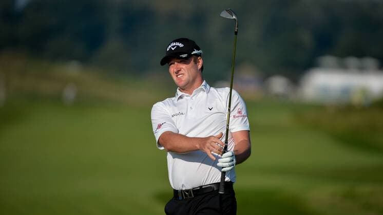 September 7, 2016 - Spijk, Netherlands - Marc Warren from Scotland on the fairway of the 14th hole during the European Tour, KLM Open held at The Dutch on September 7, 2016 in Spijk, Netherlands. KLM Open - Day One  - ZUMAn230