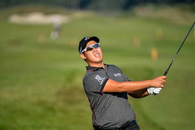 September 7, 2016 - Spijk, Netherlands - Richard T Lee from Canada on the 14th fairway during the European Tour, KLM Open held at The Dutch on September 7, 2016 in Spijk, Netherlands. KLM Open - Day One  - ZUMAn230