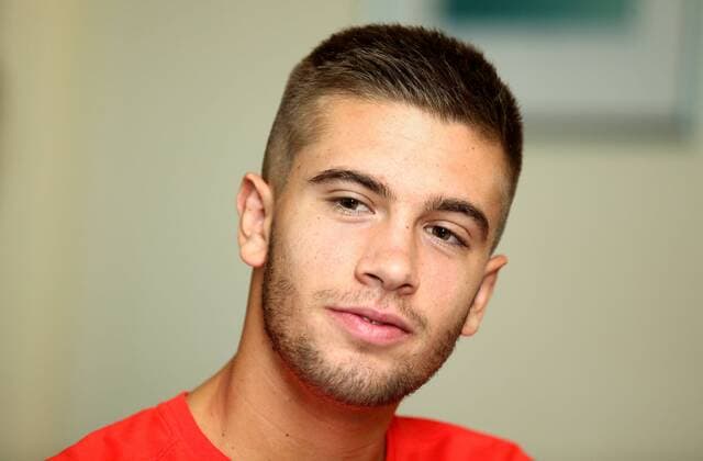 PXL_Borna Coric press conference PK Pressekonferenz 09.09.2016., Zagreb, Croatia - Croatian tennis player Borna Coric during the press conference at the Panorama Hotel.  IgorxKralj PIXSELL