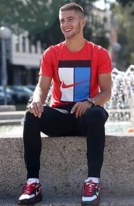 PXL_Borna Coric press conference PK Pressekonferenz 09.09.2016., Zagreb, Croatia - Croatian tennis player Borna Coric during the press conference at the Panorama Hotel.  IgorxKralj PIXSELL