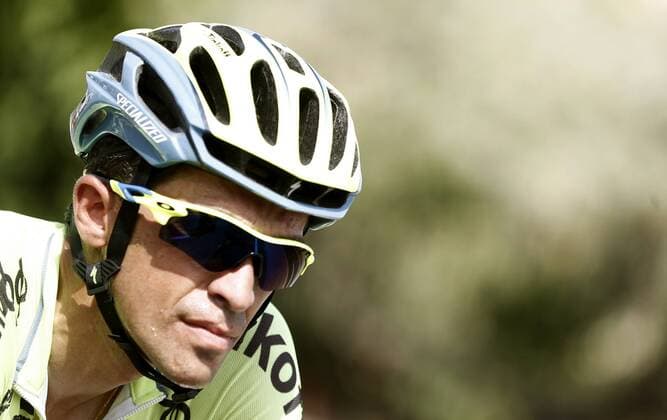 Spanish cyclist from Tinkoff team, Alberto Contador, competes during the 20th stage of the Spanish Vuelta between Benidorm and Aitana, a 193.2 kms itinerary, in Alicante, Valencian Community, Spain, 10 September 2016. SPANISH VUELTA 20TH STAGE !ACHTUNG: NUR REDAKTIONELLE NUTZUNG!  CVA001 20160910-636091213207624409