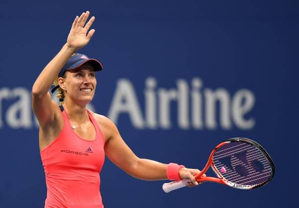 NEW YORK, Sept. 10, 2016 -- Angelique Kerber of Germany celebrates after the women s singles final match against Karolina Pliskova of Czech Republic at the 2016 U.S. Open in New York, the United States, Sept. 10, 2016. Angelique Kerber won 2-1 and claimed the title. ) (SP)U.S.-NEW YORK-TENNIS-U.S. OPEN YinxBogu 