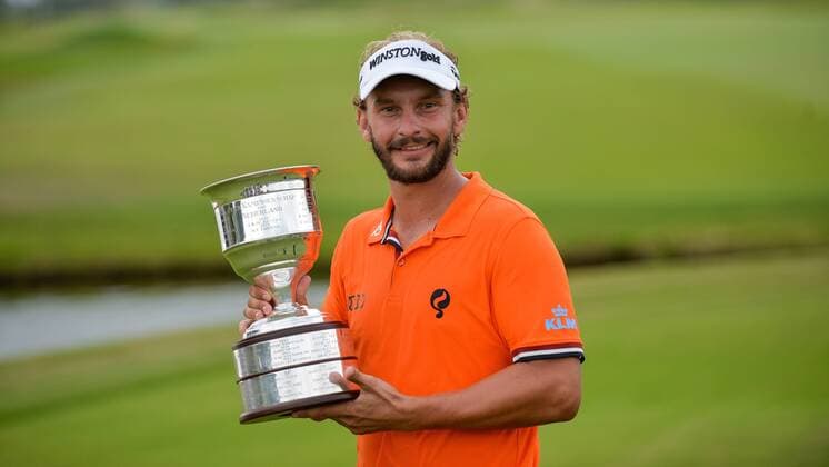 Golf, European Tour, KLM Open in Spijk, Sieger Joost Luisten September 11, 2016 - Spijk, Netherlands - Joost Luiten from the Netherlands wins the KLM Open held at The Dutch on September 11 2016 in Spijk, Netherlands. KLM Open - Day Four  - ZUMAn230
