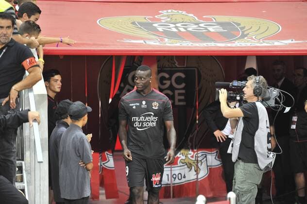 Fußball, OGC Nizza - Olympique Marseille Mario Balotelli (ogcnice) FOOTBALL : OGC Nice vs Marseille - Ligue 1 - 11 09 2016 NorbertScanella Panoramic 