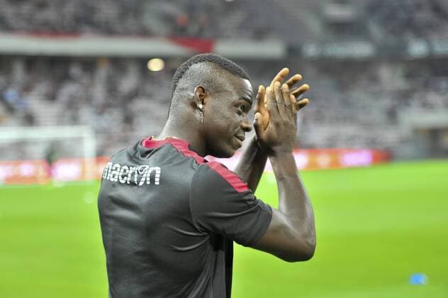 Fußball, OGC Nizza - Olympique Marseille Mario Balotelli (ogcnice) FOOTBALL : OGC Nice vs Marseille - Ligue 1 - 11 09 2016 NorbertScanella Panoramic 