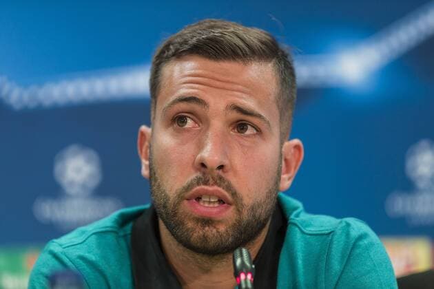 Bilder des Tages - SPORT SPAIN - Sep,12th: Jordi Alba during the press conference PK Pressekonferenz before the match between FC Barcelona Barca - Celtic, for the round 1 of the Champions League, played at Camp Nou Stadium on 12th Sep 2016 in Barcelona, Spain.  xCordonxPressx xSPAINx-PressxConferencex-xFCxBarcelonax-xCelticx-xChampionsxLeaguex-x2016 17x