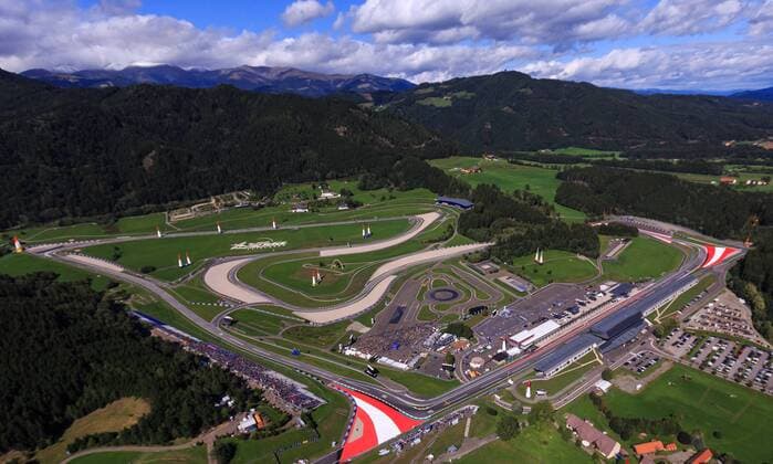Spielberg THEMENBILD, Luftaufnahme des Red Bull Rings waehrend des Red Bull Air Race, aufgenommen am 06. September 2015, Red Bull Ring, Spielberg, Oesterreich Aerial view of the Red Bull ring during the Red Bull Air Race, Red Bull Ring, Spielberg, Austria on 2015 09 06.  EX_JFK  imago 65977292  