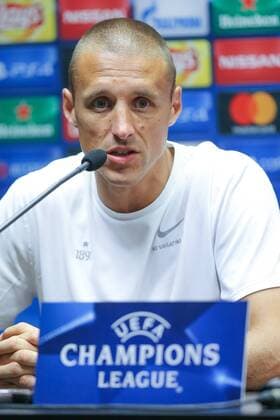 Club s Timmy Simons pictured during a press conference PK Pressekonferenz of Belgian first division soccer team Club Brugge KV in Brugge, Tuesday 13 September 2016. Brugge is preparing for the first game in the UEFA Champions League competition against English club Leicester City F.C. tomorrow. BRUNOxFAHY  x04930469x