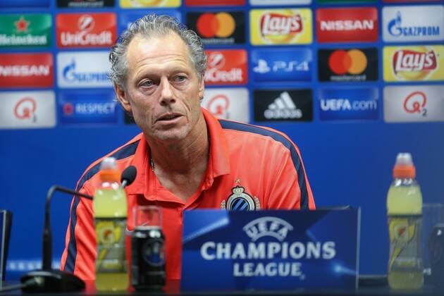 Club s head coach Michel Preud homme pictured during a press conference PK Pressekonferenz of Belgian first division soccer team Club Brugge KV in Brugge, Tuesday 13 September 2016. Brugge is preparing for the first game in the UEFA Champions League competition against English club Leicester City F.C. tomorrow. BRUNOxFAHY  x04930490x
