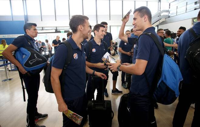 Departure of GNK Dinamo players to France 13.09.2016., Croatia, Zagreb - Departure of GNK Dinamo players to France for the Champions League match against FC Olympique Lyonnais.  IgorxKralj PIXSELL