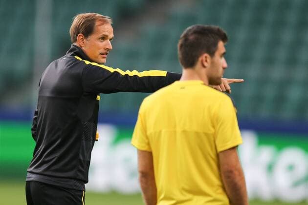 Fußball, CL, Borussia Dortmund Training 13.09.2016 - Warschau, Polen - Fussball, Champions League, Training Borussia Dortmund: Thomas Tuchel (Borussia), team Borussia training before UEFA Champions League match against Legia Warszawa  20160913toja413