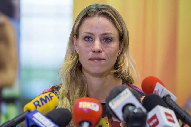 Tennis, Angelique Kerber PK in Puszczykowo 2016.09.13 Angelique Kerber 2016.09.13 Puszczykowo Tennis press conference PK Pressekonferenz with Angelique Kerber after winning US Open  20160913_PF_PJ004