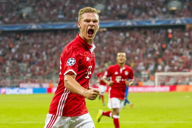 Themen der Woche - Sport Bilder des Tages - SPORT GER, CL Gruppe D, FC Bayern Muenchen (GER) vs FC Rostow (RUS) 13.09.2016, Allianz Arena, Muenchen, GER, CL Gruppe D, FC Bayern Muenchen (GER) vs FC Rostow (RUS) , im Bild Jubel nach dem Tor zum 4-0 durch Joshua Kimmich (FCB 32) Foto © nordphoto Straubmeier nordphotox xStraubmeier