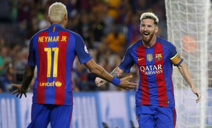 Fußball, CL, FC Barcelona - Celtic Glasgow Lionel Messi. Champions League match between FC Barcelona and Celtic FC. In this picture, Barcelona s Messi celebrates after scoring. xFRANCESCxADELANTADOx 