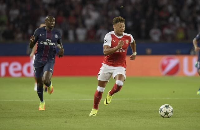 Alex Oxlade Chamberlain ( Arsenal ) FOOTBALL : Paris St. Germain (PSG) vs Arsenal FC London - Champions League - Paris - 13 09 2016 FedericoPestellinix 