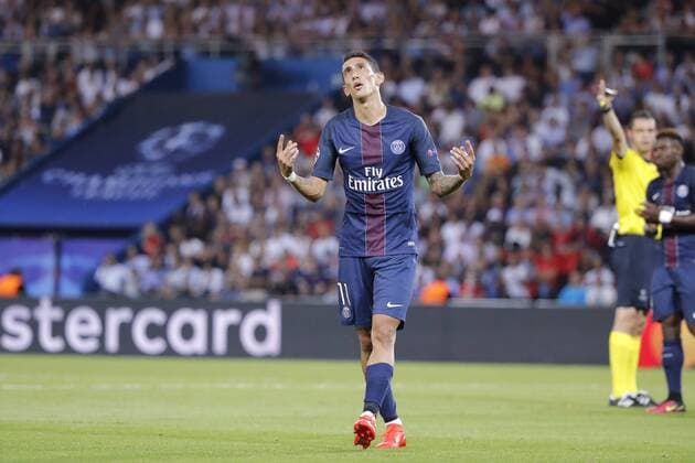 Angel Di Maria (psg) loupe son but FOOTBALL : Paris St. Germain (PSG) vs Arsenal FC London Football Club - UEFA Champions League - 13 09 2016 StephaneAllamanx 