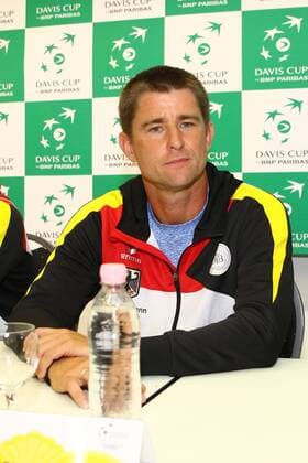 Tennis, Herren, 2016, Davis Cup Relegation Deutschland - Polen, Pressekonferenz, Teamkapitän Michael Kohlmann (Deutschland), 13.09.16,