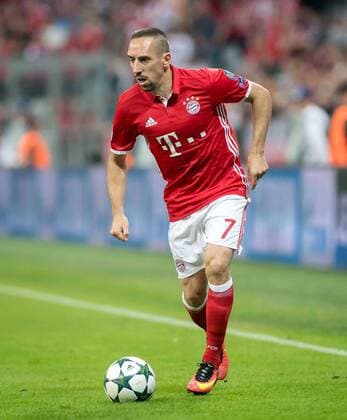 13. September 2016: Muenchen, Allianz Arena: Fussball UEFA Champions League: FC Bayern Muenchen - FK Rostow: Muenchens Franck Ribery am Ball.