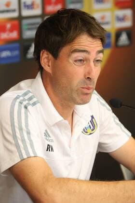 Anderlecht s head coach Rene Weiler pictured during a press conference PK Pressekonferenz of Belgian first league soccer team RSC Anderlecht, Wednesday 14 September 2016. Tomorrow Anderlecht is playing the first game of the group stage of the Europa League competition against Azerbaidjan club FK Gabala, in the group C. VIRGINIExLEFOUR  x04931131x