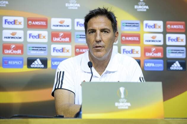 Celta s head coach Italian Eduardo Berizzo pictured during an press conference PK Pressekonferenz of Spanish club Celta de Vigo in Liege, Wednesday 14 September 2016. Tomorrow Standard is playing the first game of the group stage of the Europa League competition against Spanish club Celta de Vigo, in the group G. NICOLASxLAMBERT  x04931604x