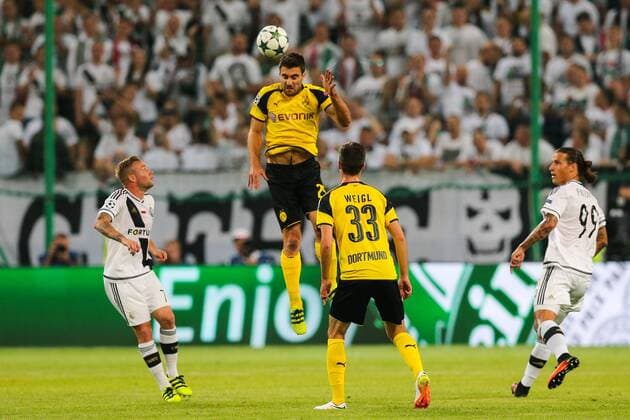 Fußball, CL, Legia Warschau - Borussia Dortmund FUSSBALL CHAMPIONS LEAGUE 2016 2017 LEGIA WARSCHAU - BVB BORUSSIA DORTMUND Sokratis Papastathopoulus (Borussia)  20160914toja59