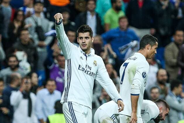 Fußball, CL, Real Madrid - Sporting Lissabon Real Madrid s Alvaro Morata during the match of Champions League group 6 round 1, between Real Madrid an Sporting Clube de Portugal at Santiago Bernabeu Stadium in Madrid September 14, 2016.  (20160914112)