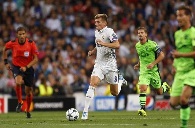Fußball, CL, Real Madrid - Sporting Lissabon Kroos. Champions League match between Real Madrid and Sporting Lisboa. In this picture, Kroos. xAngelxRiverox 