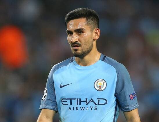 Ilkay Gundogan of Manchester City during the UEFA Champions League Group C match at The Etihad Stadium, Manchester. Picture date: September 14th, 2016. Pic Simon Bellis Sportimage EDITORIAL USE ONLY. No use with unauthorised audio, video, data, fixture lists, club league logos or live services. Online in-match use limited to 120 images, no video emulation. No use in betting, games or single club league player publications.
