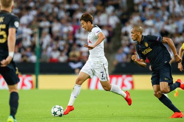 Son Heung-Min (Tottenham), SEPTEMBER 14, 2016 - Football Soccer : Son Heung-Min of Tottenham Hotspur during the UEFA Champions League Group Stage match between Tottenham Hotspur and AS Monaco at Wembley Stadium in London, England. Noxthirdxpartyxsales  (mdga011881)