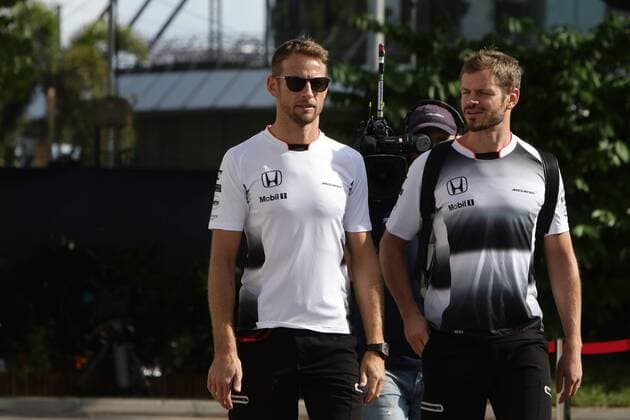Formel 1, GP von Singapur Singapore Grand Prix 15 - 18 September 2016 15.09.2016 - Jenson Button (GBR) McLaren Honda MP4-31 