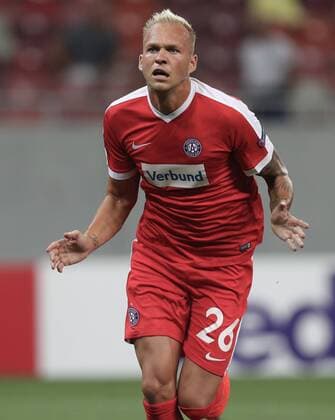 SOCCER - EL, Giurgiu vs A.Wien BUCHAREST,ROMANIA,15.SEP.16 - SOCCER - UEFA Europa League, group stage, Astra Giurgiu vs FK Austria Wien. Image shows the rejoicing of Raphael Holzhauser (A.Wien). GEPAxpictures xChristianxOrt