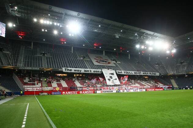 SOCCER - EL, RBS vs Krasnodar SALZBURG,AUSTRIA,15.SEP.16 - SOCCER - UEFA Europa League, group stage, Red Bull Salzburg vs FK Krasnodar. Image shows fans of RBS. GEPAxpictures xFelixxRoittner