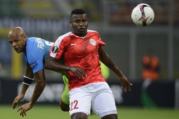 Fußball, EL, Inter Mailand - Hapoel Be er Scheva Felipe Melo Inter, Lucio Maranhao Hapoel Milano 15-09-2016 Stadio Giuseppe Meazza - Football Calcio Europa League Inter - Hapoel Be er Sheva. giuseppexceleste