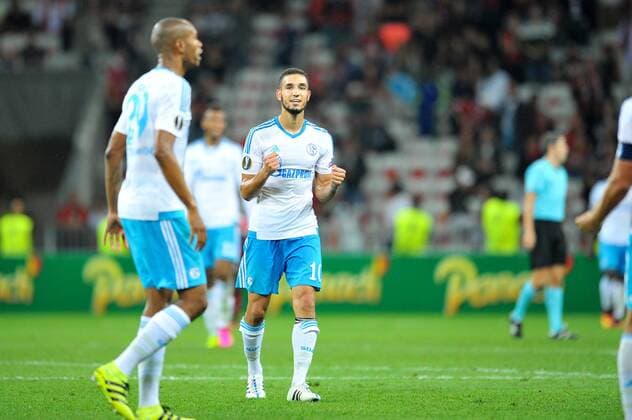 10 Nabil Bentaleb (sch) - Fussball, Europa League, OGC Nice vs. FC Schalke 04 - 15 09 2016 FEP Panoramic 