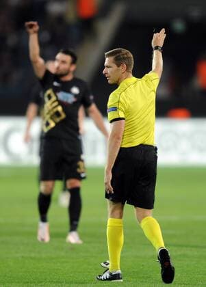 Referee Tobias Welz (Germany)... Osmanlispor (TUR) - Steau Bucharest (ROM) match, the UEFA Europe League at Osmanli Stadium, Ankara, September 15th, 2016. (  Copyright: HikmetxSaatcix-xDepoxPhotos 15501418