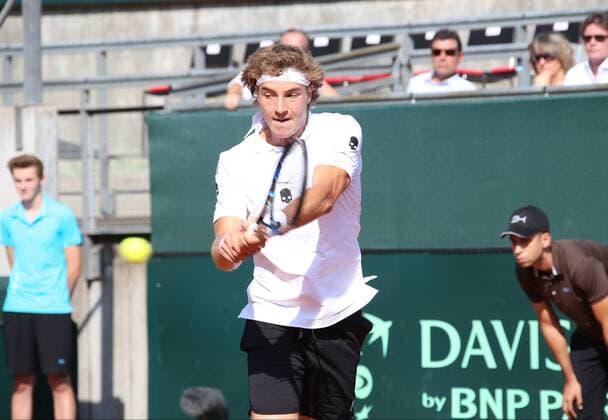 GER, Davis Cup, Deutschland vs. Polen 16.09.2016, LTTC Rot-Weiss-Berlin, Berlin, GER, Davis Cup, Deutschland vs. Polen, Auslosung, im Bild Jan-Lennard Struff (GER) nordphotox xEngler