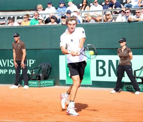 GER, Davis Cup, Deutschland vs. Polen 16.09.2016, LTTC Rot-Weiss-Berlin, Berlin, GER, Davis Cup, Deutschland vs. Polen, Auslosung, im Bild Jan-Lennard Struff (GER) nordphotox xEngler